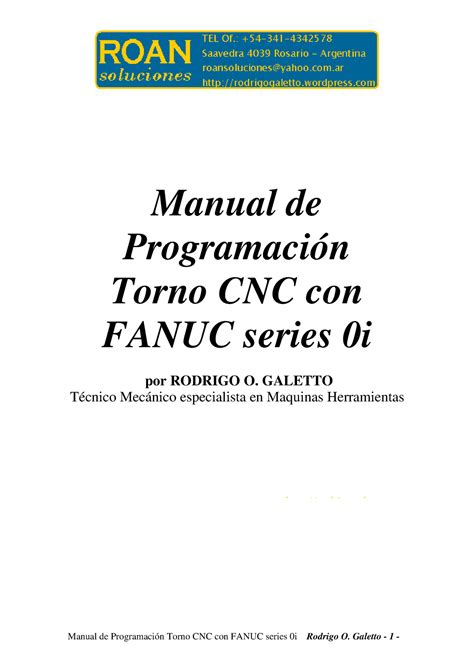 ejemplos programacion torno cnc fanuc|torno cnc FANUC 0i.